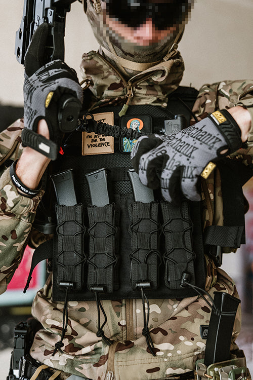 MOLLE Speed Quad MP5/SMG Magazintasche - Schwarz 3