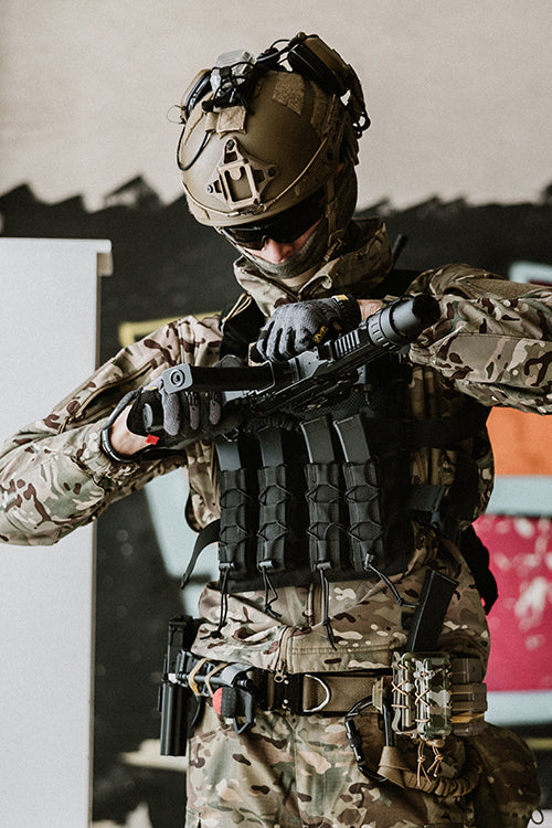 MOLLE Speed Quad MP5/SMG Magazintasche - Schwarz 5