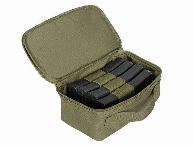MOLLE-Tasche 4x AR-15 Magazin Case - Oliv [8FIELDS] 2