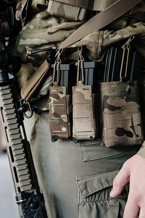 Single Elastic Laser-Cut Pistol Magazine Pouch - Multicamo [8Fields] 5
