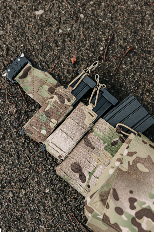 Single Elastic Laser-Cut Pistol Magazine Pouch - Multicamo [8Fields] 6