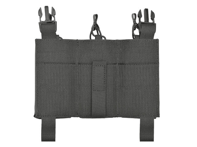 MOLLE-Tasche Panel Buckle Up Laser-Cut für 3 AR15/AK Magazine - Schwarz [8Fields] 4