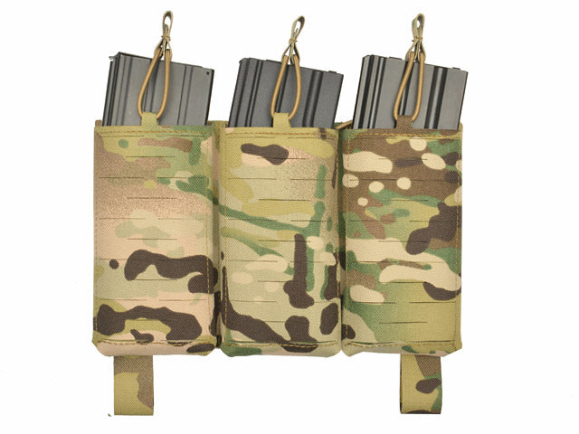 MOLLE-Tasche Panel Buckle Up Laser-Cut für 3 AR15/AK Magazine - Multicamo [8Fields] 1