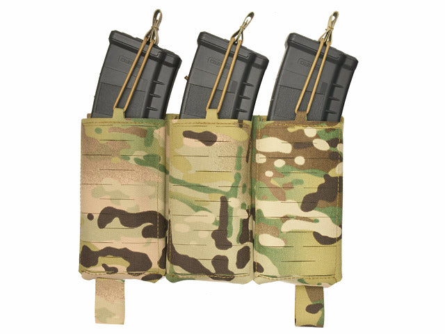 MOLLE-Tasche Panel Buckle Up Laser-Cut für 3 AR15/AK Magazine - Multicamo [8Fields] 2