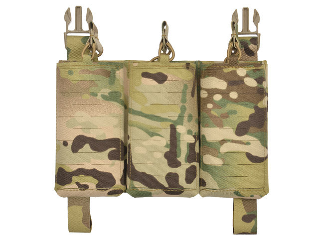 MOLLE-Tasche Panel Buckle Up Laser-Cut für 3 AR15/AK Magazine - Multicamo [8Fields] 3