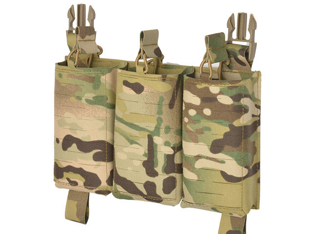 MOLLE-Tasche Panel Buckle Up Laser-Cut für 3 AR15/AK Magazine - Multicamo [8Fields] 5