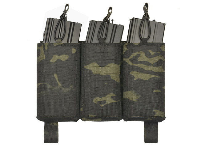 MOLLE-Tasche Panel Buckle Up Laser-Cut für 3 AR15/AK Magazine - MB [8Fields] 1