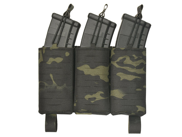 MOLLE-Tasche Panel Buckle Up Laser-Cut für 3 AR15/AK Magazine - MB [8Fields] 2