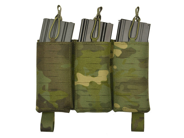 MOLLE-Tasche Panel Buckle Up Laser-Cut für 3 AR15/AK Magazine - MT [8Fields] 1
