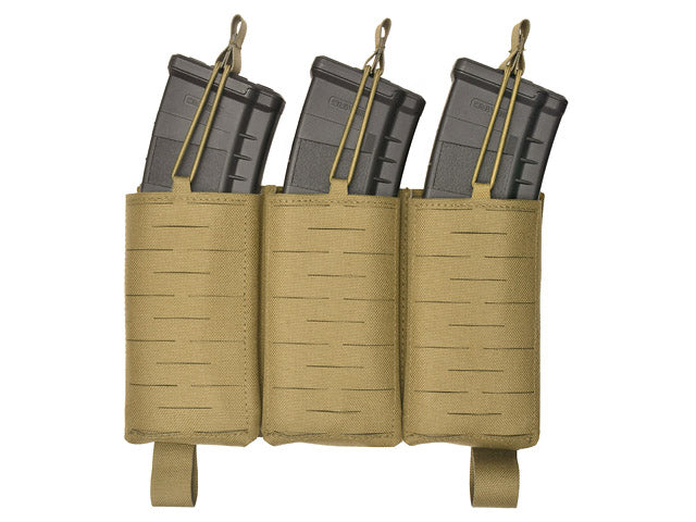 MOLLE-Tasche Panel Buckle Up Laser-Cut für 3 AR15/AK Magazine - Coyote [8Fields] 2