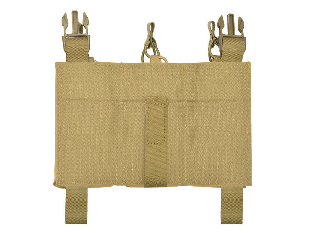 MOLLE-Tasche Panel Buckle Up Laser-Cut für 3 AR15/AK Magazine - Coyote [8Fields] 4