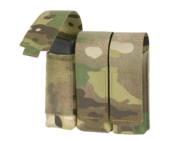 Dreifach Laser-Cut Pistolenmagazin Tasche mit Flap - Multicamo [8Fields] 4