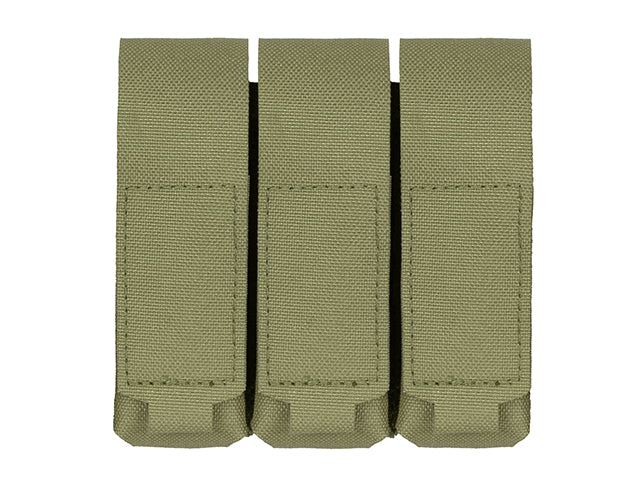Dreifach Laser-Cut Pistolenmagazin Tasche mit Flap - Oliv [8Fields] 1