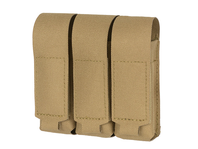Dreifach Laser-Cut Pistolenmagazin Tasche mit Flap - Coyote [8Fields] 3