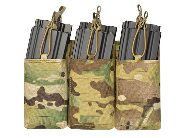 Laser-Cut Panel mit 6 AR15/AK Magazine Pouches - Multicamo [8Fields] 1