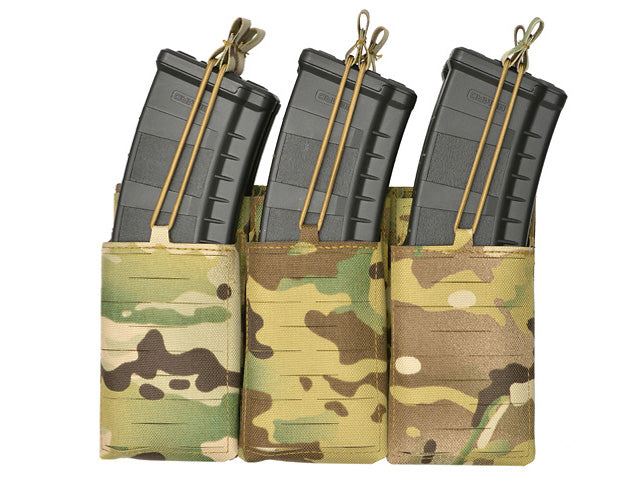 Laser-Cut Panel mit 6 AR15/AK Magazine Pouches - Multicamo [8Fields] 2