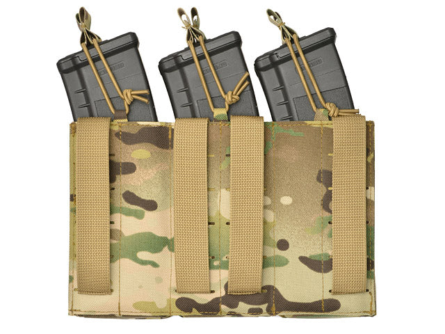 Laser-Cut Panel mit 6 AR15/AK Magazine Pouches - Multicamo [8Fields] 3