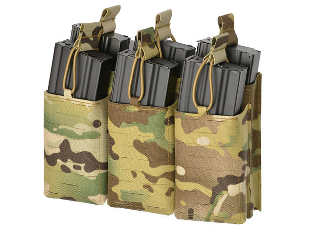 Laser-Cut Panel mit 6 AR15/AK Magazine Pouches - Multicamo [8Fields] 5