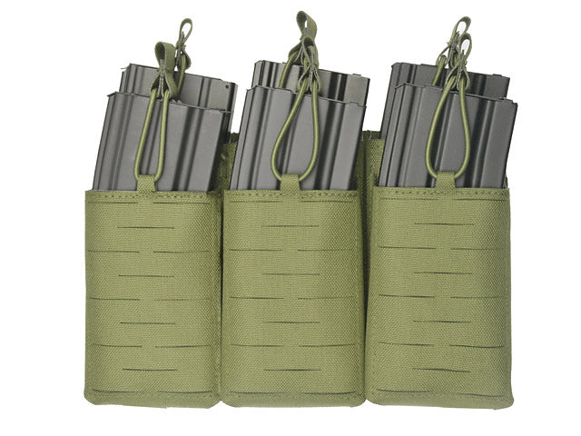 Laser-Cut Panel mit 6 AR15/AK Magazine Pouches - Oliv [8Fields] 1