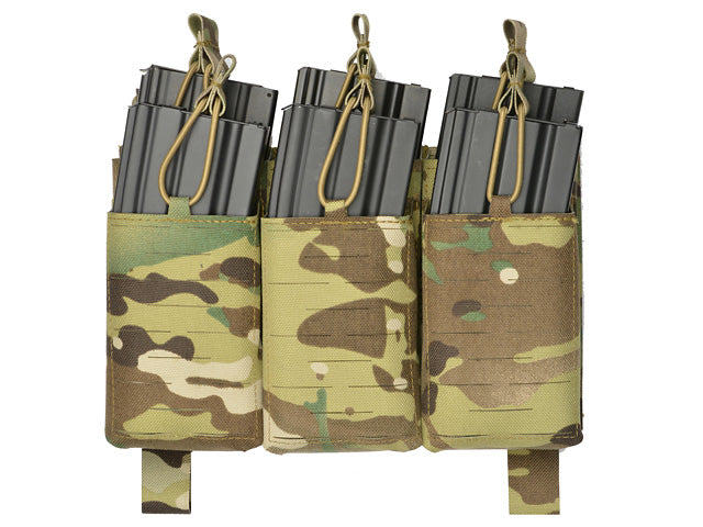 MOLLE-Tasche Panel Buckle Up Laser-Cut für 6 AR15/AK Magazin - Multicamo [8Fields] 1