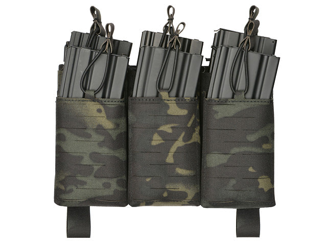 MOLLE-Tasche Panel Buckle Up Laser-Cut für 6 AR15/AK Magazin - MB [8Fields] 1