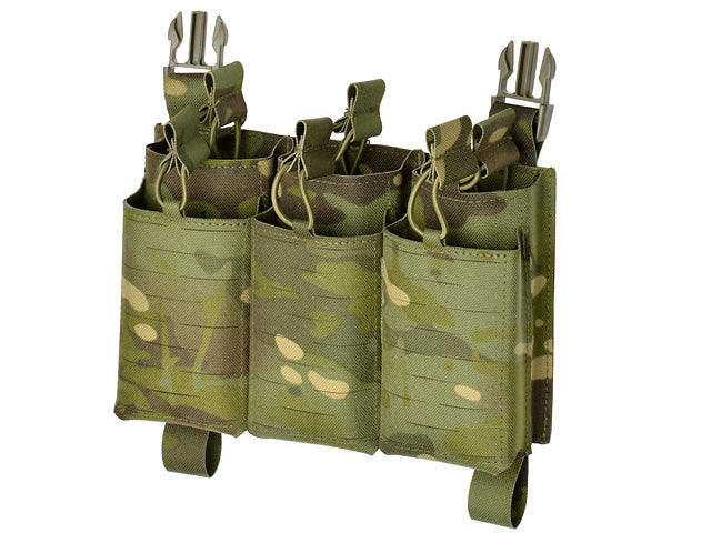MOLLE-Tasche Panel Buckle Up Laser-Cut für 6 AR15/AK Magazin - MT [8Fields] 3