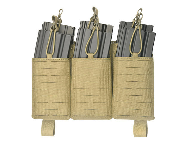 MOLLE-Tasche Panel Buckle Up Laser-Cut für 6 AR15/AK Magazin - Coyote [8Fields] 1