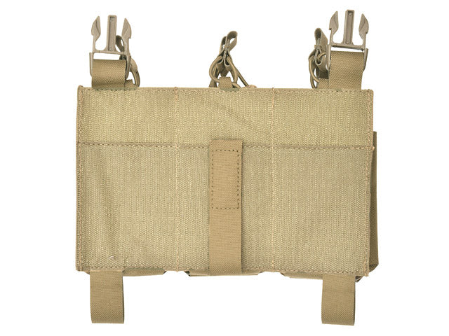 MOLLE-Tasche Panel Buckle Up Laser-Cut für 6 AR15/AK Magazin - Coyote [8Fields] 4