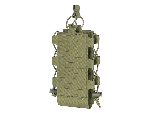 Laser-Cut Adjustable Radio / Flaschentasche mit Shockcord - Oliv [8FIELDS] 3