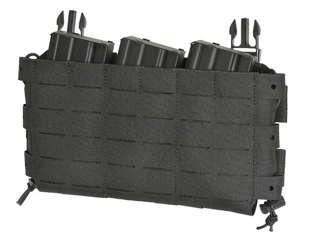 MOLLE-Tasche Buckle-Up Kompakt Panel - Einsatz für 3 Magazine, MOLLE Laser-Cut - Schwarz [8FIELDS] 3
