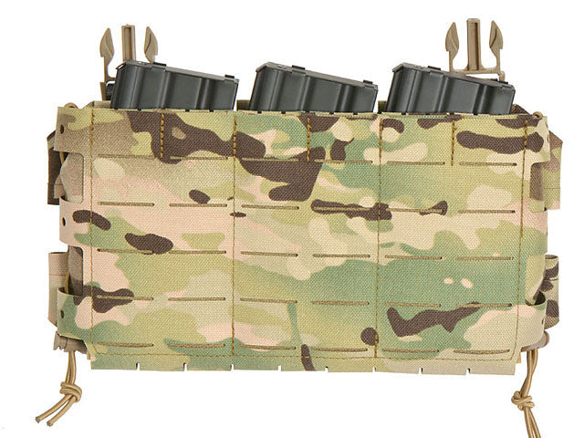 MOLLE-Tasche Buckle-Up Kompakt Panel - Einsatz für 3 Magazine, MOLLE Laser-Cut - Multicam [8FIELDS] 5