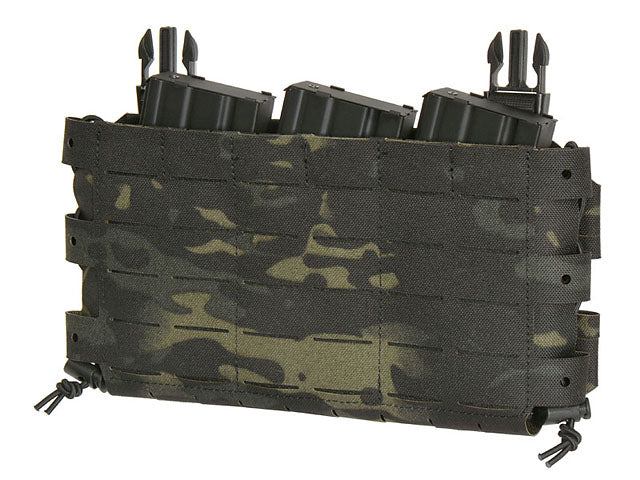 MOLLE-Tasche Buckle-up Kompakt Panel - Einsatz für 3 Magazine, MOLLE Laser-Cut - Multicam Schwarz [8FIELDS] 3
