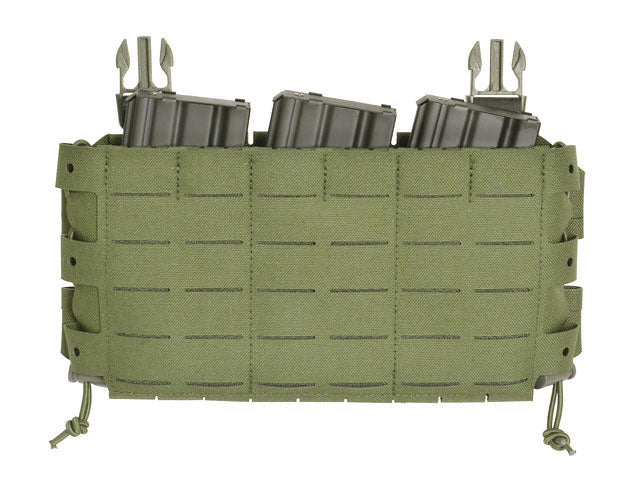 MOLLE-Tasche Panel Buckle-up Kompakt - Einsatz für 3 Magazine, MOLLE Laser-Cut - Oliv [8FIELDS] 5