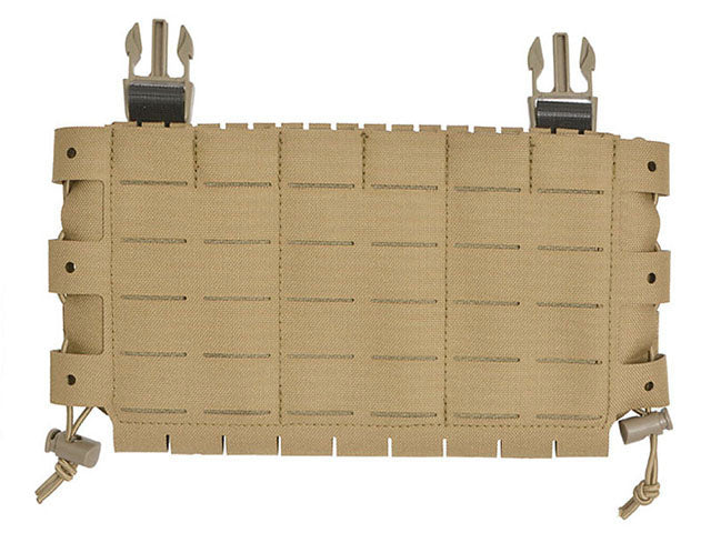 MOLLE-Tasche Panel Buckle-up Kompakt - Einsatz für 3 Magazine, MOLLE Laser-Cut - Tan [8FIELDS] 1