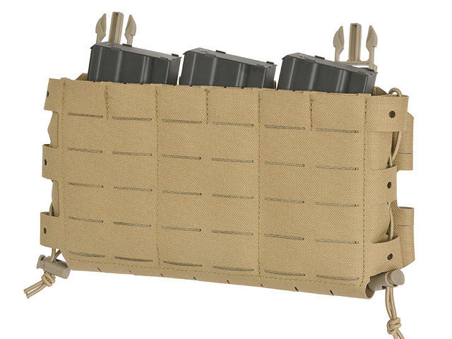 MOLLE-Tasche Panel Buckle-up Kompakt - Einsatz für 3 Magazine, MOLLE Laser-Cut - Tan [8FIELDS] 3