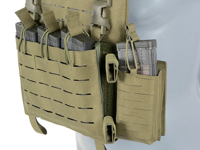 Gear-Zubehör WING Expansion Panel MOLLE Laser-Cut - Oliv [8Fields] 6
