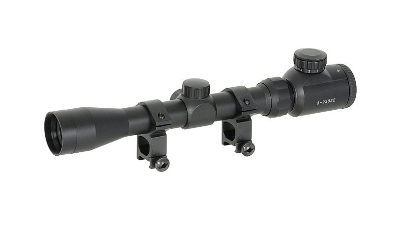 Scope 3-9x32E with high mounting rings [PCS] 1