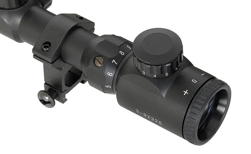 Scope 3-9x32E with high mounting rings [PCS] 3