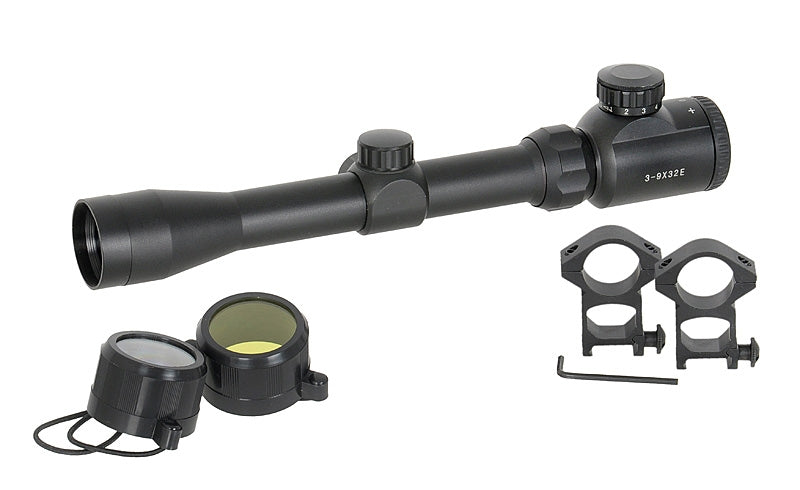Scope 3-9x32E with high mounting rings [PCS] 5