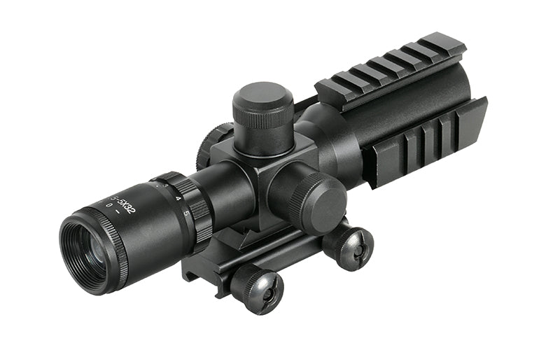 1.5-5x32 Zielfernrohr mit Integrated Montage, Rails - Schwarz [PCS] 3