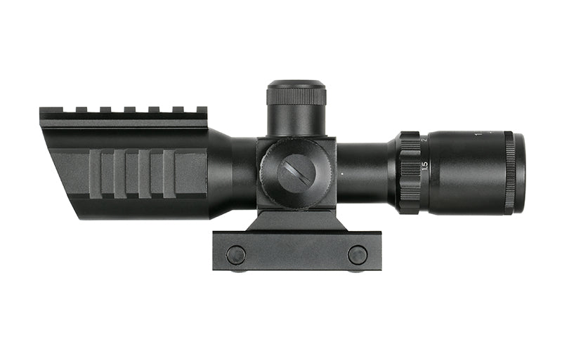 1.5-5x32 Zielfernrohr mit Integrated Montage, Rails - Schwarz [PCS] 5