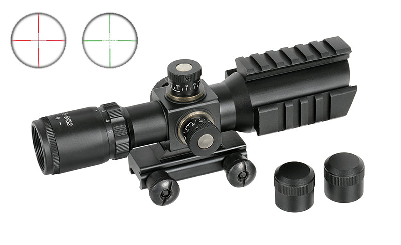 1.5-5x32 Zielfernrohr mit Integrated Montage, Rails - Schwarz [PCS] 8