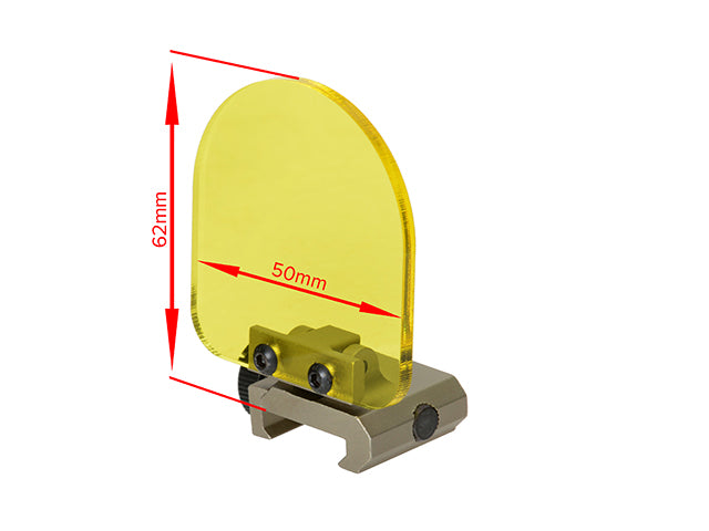 Scope/Red Dot Sight Lens Protector for Picatinny rail - Black [ACM] 10