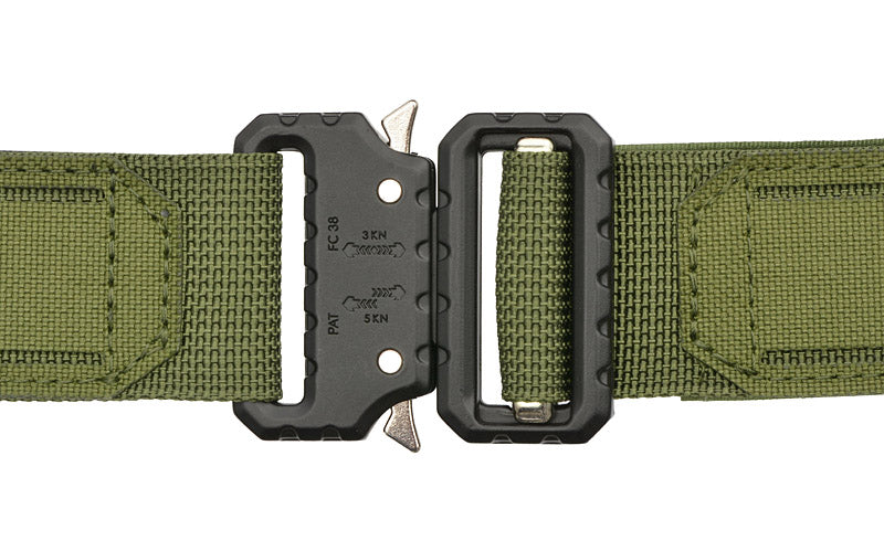 Minimalist EDC Laser-Cut Belt - M - Oliv [8Fields] 3