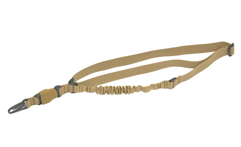 CQB Tragegurt 1 point mit elastic cord - 01 - Tan [8FIELDS] 1