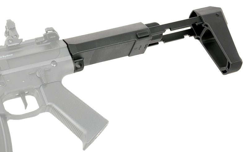 Telescopic PDW stock für AR15/M4 - Schwarz [DE] 8
