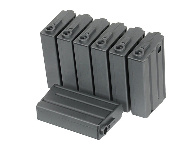 M4/AR15 Mid-Cap-Magazin 130 BBs (7er-Box) M4/M16 Grau