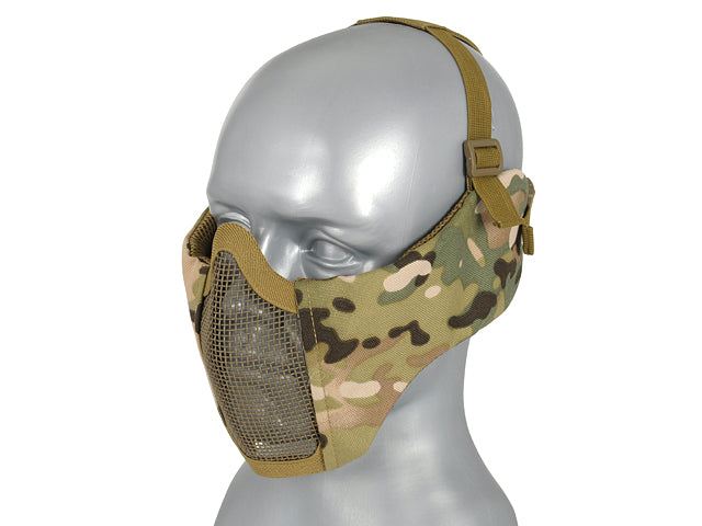 Half-Face-Mesh-Maske 2.0 (Protection Ear Version) - Multicamo [PJ] 2