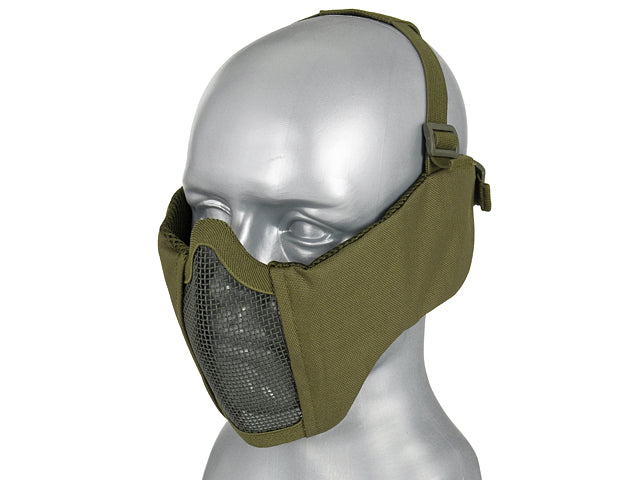Half-Face-Mesh-Maske 2.0 (Protection Ear Version) - Oliv [PJ] 2