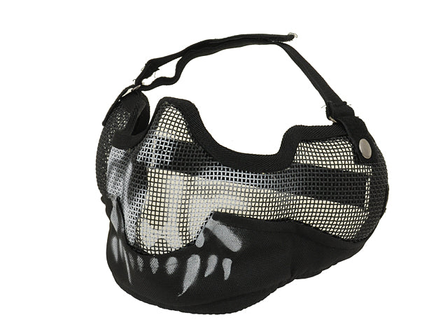 Big steel protective Maske V.2 - Schwarz Skull [WOSPORT] 1
